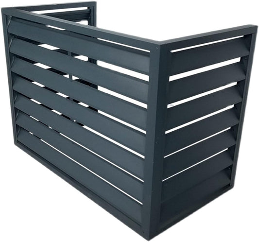 Housse De Protection Extérieure Pour Climatiseur, Mini Unité De Climatisation Divisée En Aluminium, Résistante Au Vol, Protection De Radiateur Résistante Aux Intempéries, Amélioration De L'efficacité