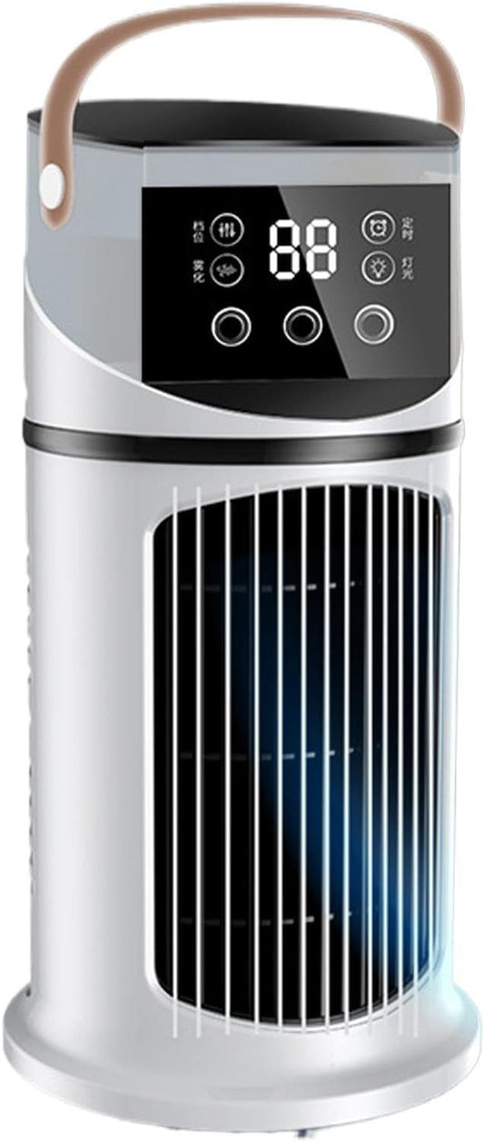  Ventilateur Rafraîchissant USB Portable – Humidificateur D'Air Avec Brume Et 9 Vitesses, Timer 8H, Faible Bruit, Pour Salon, Chambre Et Poste De Travail