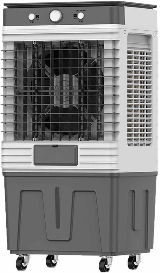 GENERIC Refroidisseur De Climatiseur Industriel Portable 200 W, Réservoir D'eau De 50 L, Faible Bruit, 3 Vitesses De Vent, Zone De Refroidissement Jusqu'à 60 M², Convient Pour Une Utilisation En Intérieur